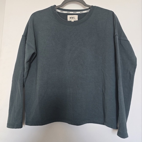 Madewell Sweaters - Madewell Blue Long Sleeve Tee Classic Crew Neck